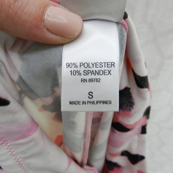 Natori Pink Black Printed Leggings Size S Athleisure Loungewear Knit Pants‎ - Picture 5 of 8